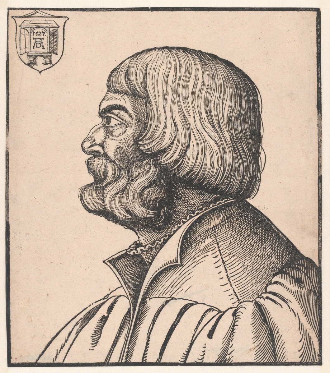 Bildnis Albrecht Dürers im Profil